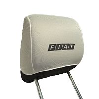Чехлы на подголовник белые FIAT