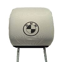 Чехлы на подголовник белые BMW