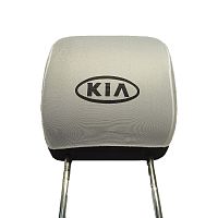 Чехлы на подголовник белые KIA