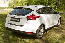 Накладка на задний бампер Ford Focus III 2014- (рестайлинг)