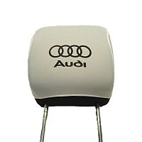 Чехлы на подголовник белые Audi
